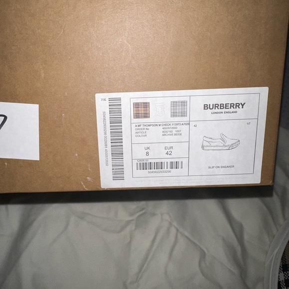 🟤⚪️⚫️ Mens Burberry Sneakers ⚫️⚪️🟤 - Picture 3 of 4